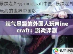 暴躁老外玩minecraft中国—暴躁老外玩我的世界中国版