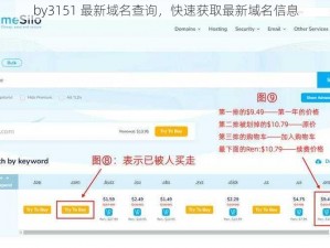 by3151 最新域名查询，快速获取最新域名信息