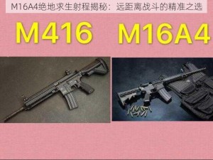 M16A4绝地求生射程揭秘：远距离战斗的精准之选