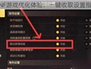 DNF游戏优化体验：一键收取设置指南