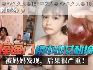 中文人妻AV久久人妻18—中文人妻 AV 久久人妻 18：探索人性与欲望的边界