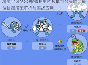 精灵宝可梦GO蚊香蝌蚪的技能组合策略：最佳技能搭配解析与实战应用