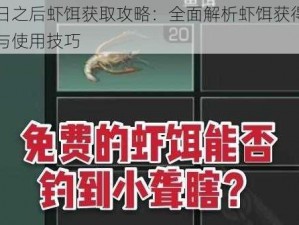 明日之后虾饵获取攻略：全面解析虾饵获得方法与使用技巧