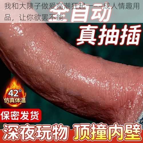 我和大䧅子做爰高潮狂起一——成人情趣用品,让你欲罢不能