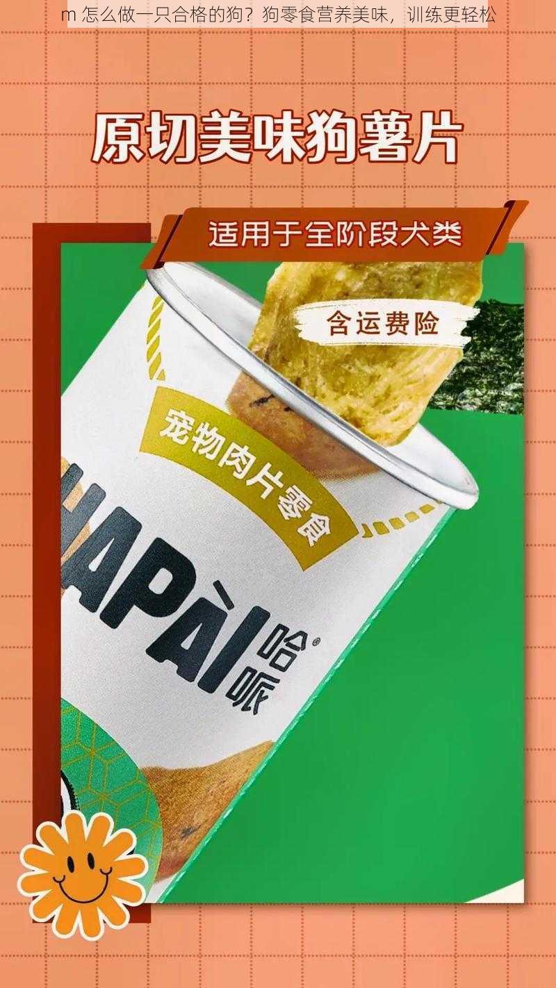 m 怎么做一只合格的狗?狗零食营养美味,训练更轻松