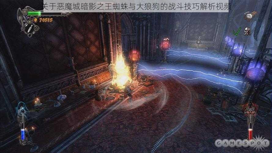 关于恶魔城暗影之王蜘蛛与大狼狗的战斗技巧解析视频