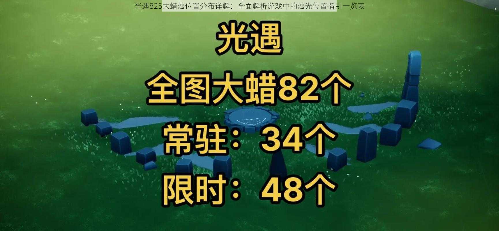 光遇825大蜡烛位置分布详解：全面解析游戏中的烛光位置指引一览表