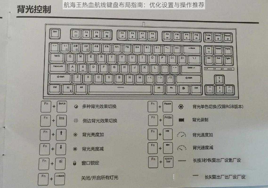 航海王热血航线键盘布局指南：优化设置与操作推荐