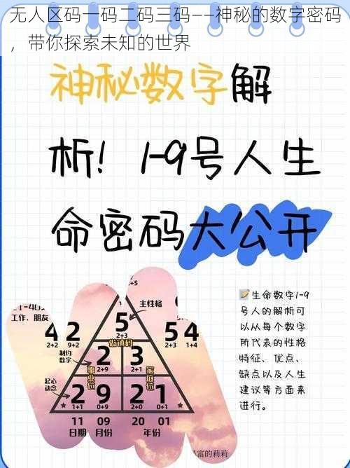 无人区码一码二码三码——神秘的数字密码，带你探索未知的世界