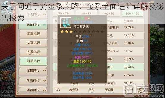 关于问道手游金系攻略：金系全面进阶详解及秘籍探索