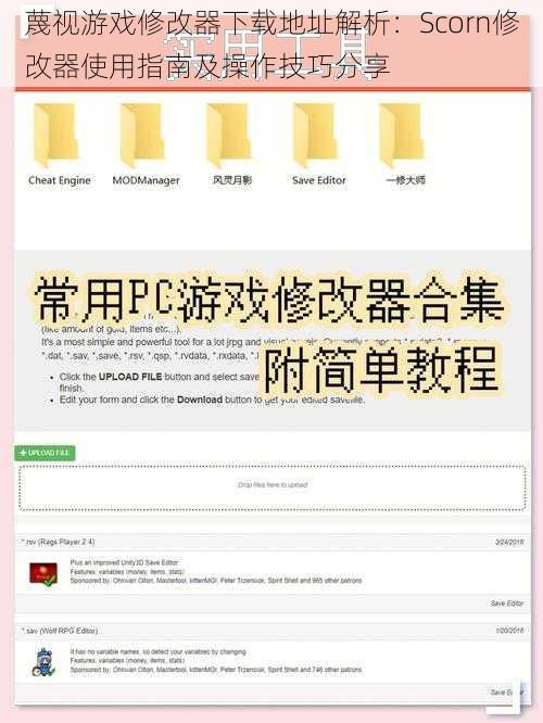 蔑视游戏修改器下载地址解析：Scorn修改器使用指南及操作技巧分享