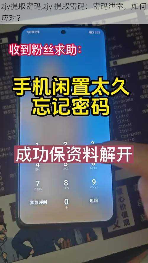 zjy提取密码,zjy 提取密码：密码泄露，如何应对？