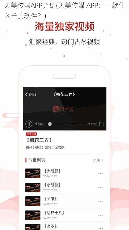 天美传媒APP介绍(天美传媒 APP：一款什么样的软件？)