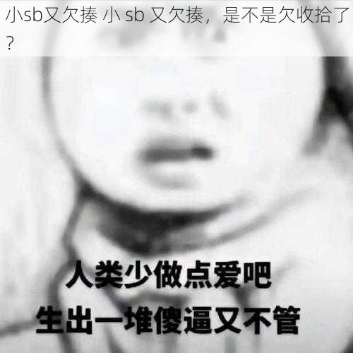 小sb又欠揍 小 sb 又欠揍，是不是欠收拾了？