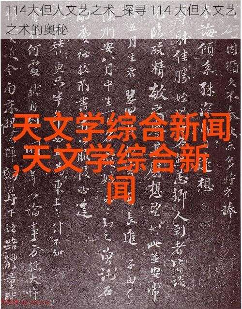 114大但人文艺之术_探寻 114 大但人文艺之术的奥秘