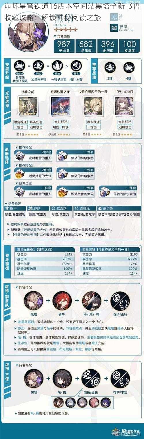 崩坏星穹铁道16版本空间站黑塔全新书籍收藏攻略：解锁神秘阅读之旅