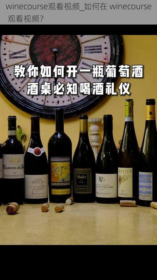 winecourse观看视频_如何在 winecourse 观看视频？