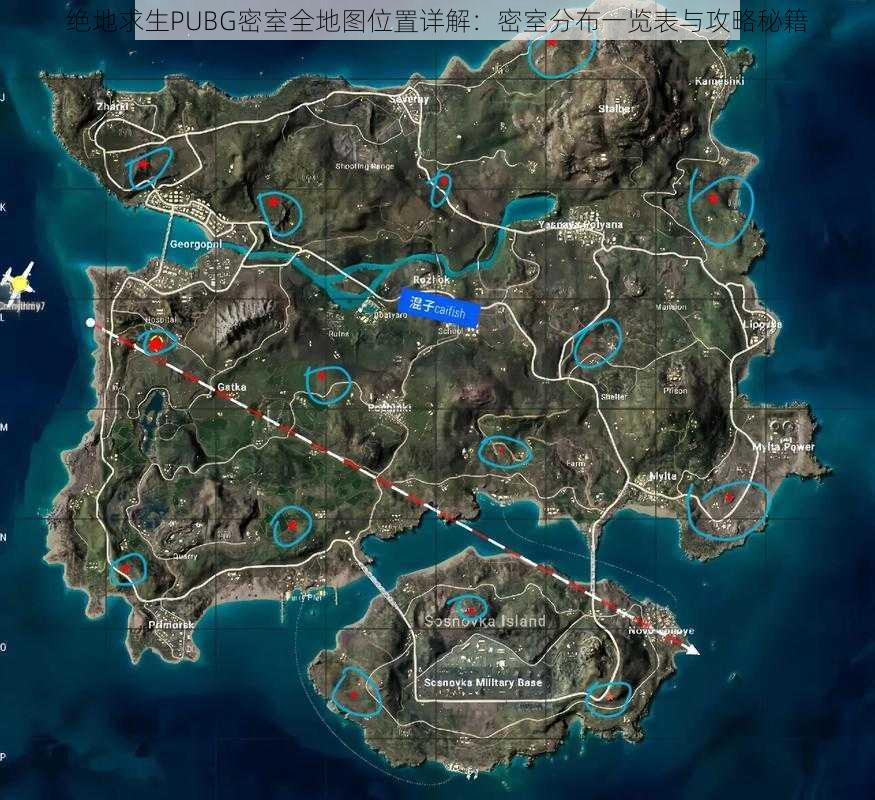 绝地求生PUBG密室全地图位置详解：密室分布一览表与攻略秘籍