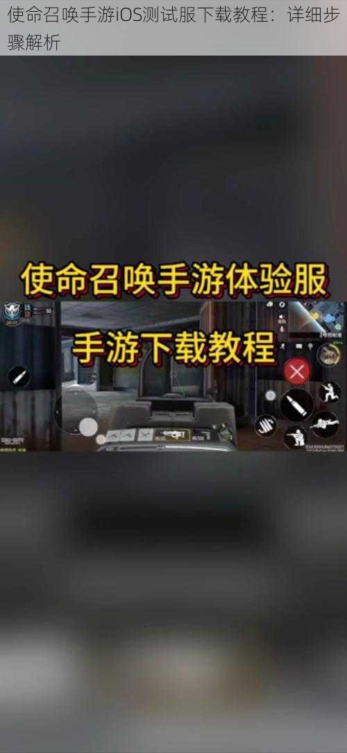 使命召唤手游iOS测试服下载教程：详细步骤解析