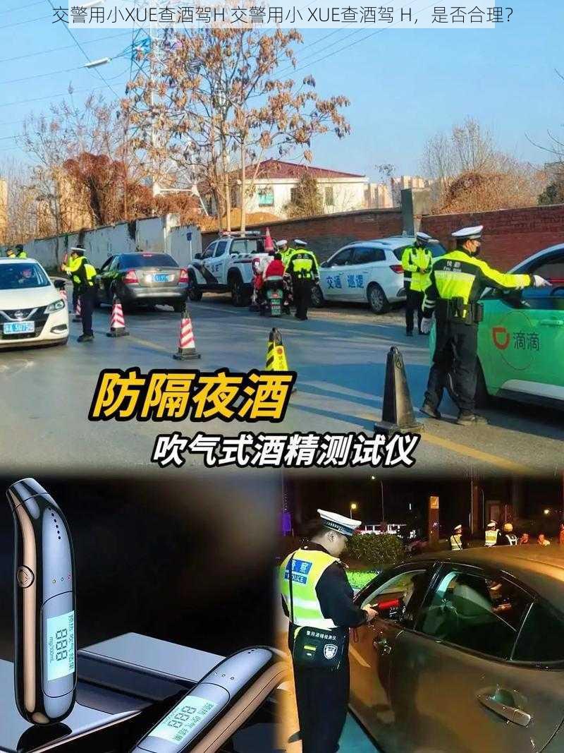 交警用小XUE查酒驾H 交警用小 XUE查酒驾 H，是否合理？