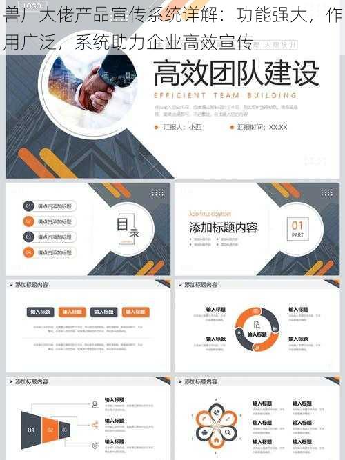 兽厂大佬产品宣传系统详解：功能强大，作用广泛，系统助力企业高效宣传