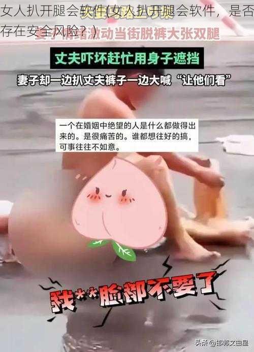 女人扒开腿会软件(女人扒开腿会软件，是否存在安全风险？)