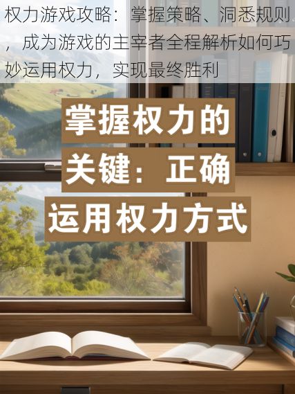 权力游戏攻略：掌握策略、洞悉规则，成为游戏的主宰者全程解析如何巧妙运用权力，实现最终胜利