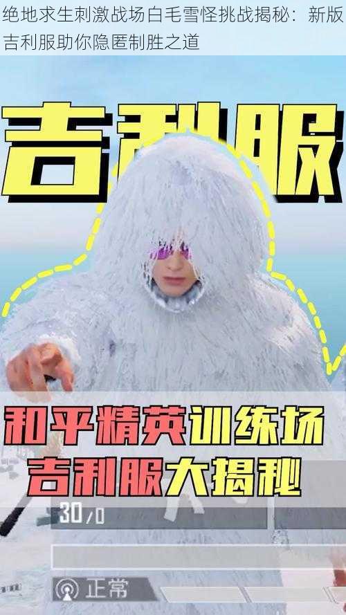 绝地求生刺激战场白毛雪怪挑战揭秘：新版吉利服助你隐匿制胜之道