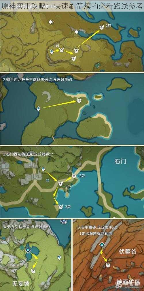 原神实用攻略:快速刷箭簇的必看路线参考